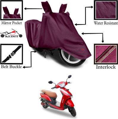AASHTIK MART Two Wheeler Cover for Mahindra(Maroon)
