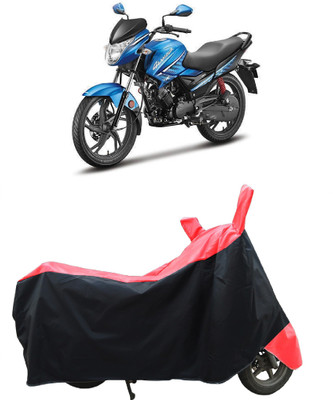 Coxtor Two Wheeler Cover for Hero(Glamour FI, Red)