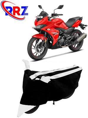RRZ Waterproof Two Wheeler Cover for Hero(MotoCorp Xtreme 200S, Black, White)
