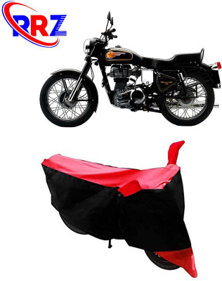 RRZ Waterproof Two Wheeler Cover for Royal Enfield(Bullet 350 Twinspark, Black, Red)