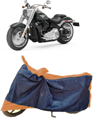 AutoFave Two Wheeler Cover for Harley Davidson(Fat Boy, Multicolor)