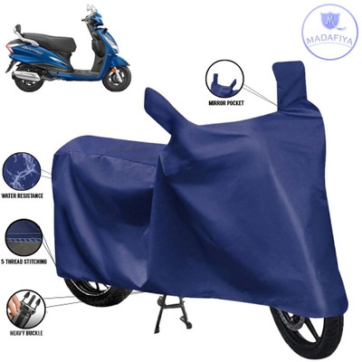 MADAFIYA Waterproof Two Wheeler Cover for Hero(Destini 125, Blue)