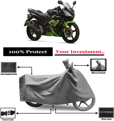 Amexride Two Wheeler Cover for Yamaha(R15S BS6, Grey)