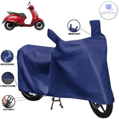 MADAFIYA Waterproof Two Wheeler Cover for Bajaj(Urbanite Chetak, Blue)