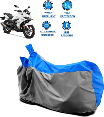 DeepShakshi AUTOMOTIVE Two Wheeler Cover for Hero(MotoCorp Xtreme 200S, Grey, Blue)