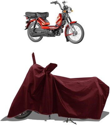 KEDIT Two Wheeler Cover for TVS(Heavy Duty Super XL, Maroon)