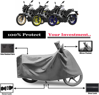 Amexride Two Wheeler Cover for Yamaha(MT-15 BS6, Grey)