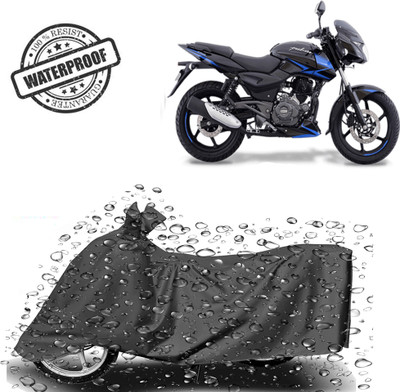 ROYAL AUTO MART Waterproof Two Wheeler Cover for Bajaj(Pulsar 150, Grey)