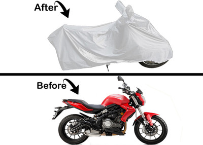 Archistylo Waterproof Two Wheeler Cover for Benelli(TNT 300, Silver)