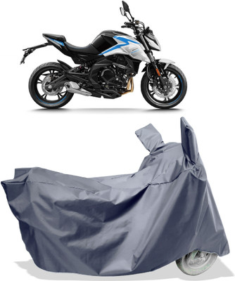 Amexride Two Wheeler Cover for CFMoto(400NK BS6, Grey)
