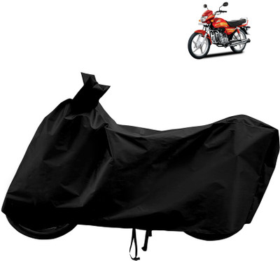Horseyaart Waterproof Two Wheeler Cover for Hero(CD deluxe, Black)
