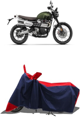 SUGASHRI Waterproof Two Wheeler Cover for Triumph(Scrambler, Red, Blue)