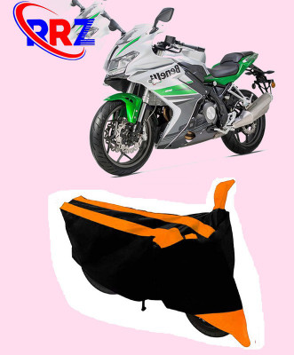 RRZ Waterproof Two Wheeler Cover for Benelli(302R, Black, Orange)