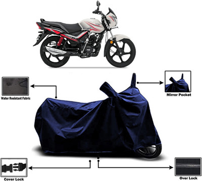 Amexride Two Wheeler Cover for TVS(Star City Plus BS6, Blue)