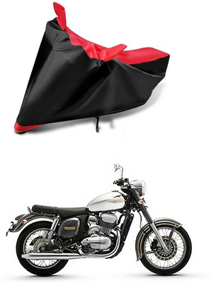 AutoGalaxy Waterproof Two Wheeler Cover for JAWA(Standardv, Red, Black)