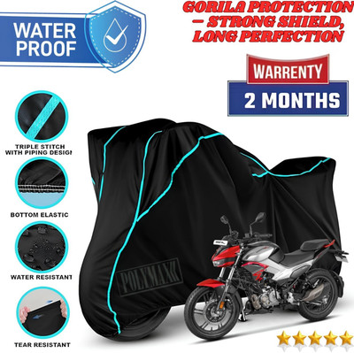 POLYMAXX Waterproof Two Wheeler Cover for Hero(Xtreme Sports, Black, Blue)
