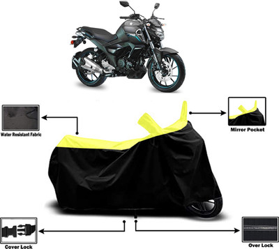 Amexride Two Wheeler Cover for Yamaha(FZ-S, Yellow)
