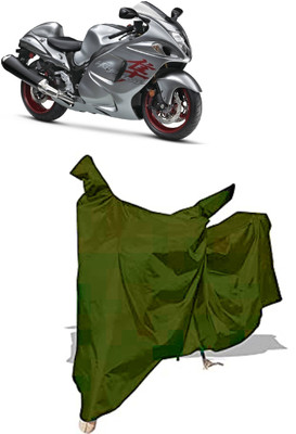 Amexride Two Wheeler Cover for Suzuki(GSX R1300 Hayabusa, Maroon)