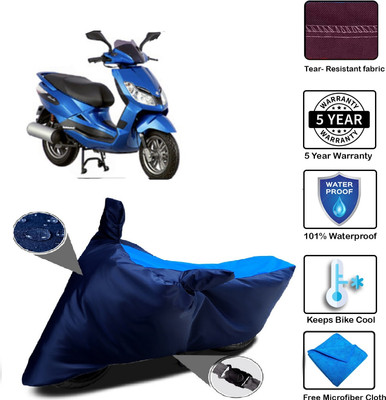 MISSION COLLECTION Waterproof Two Wheeler Cover for Bajaj(V 150, Blue)