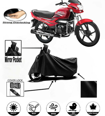 DeepShakshi AUTOMOTIVE Two Wheeler Cover for Hero(Super Splendor, Black)