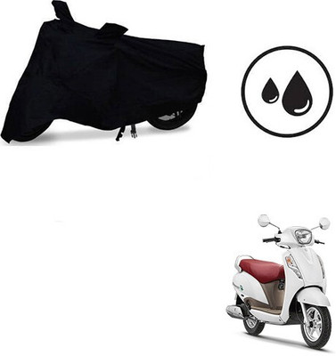 MMSSTAR Waterproof Two Wheeler Cover for Suzuki(Access, Black)