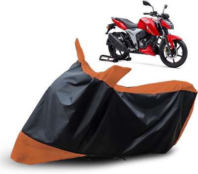 HEMSKAR Waterproof Two Wheeler Cover for TVS(Apache RTR 160, Orange)
