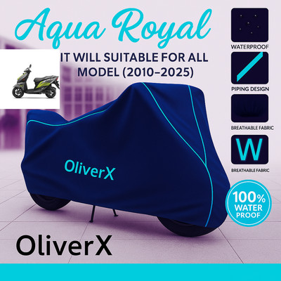 OliverX Waterproof Two Wheeler Cover for Suzuki(Avenis 125, Blue, Red)