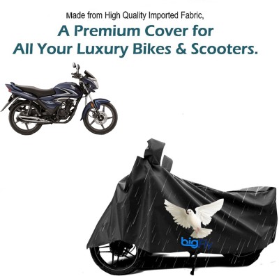 Big fly Two Wheeler Cover for Honda(CB Shine SP, Black)