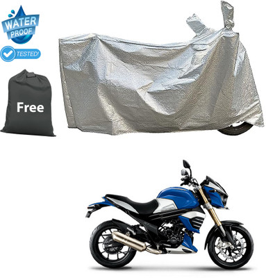 PAGORA Waterproof Two Wheeler Cover for Mahindra(Silver)