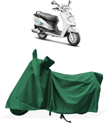 Tricway Two Wheeler Cover for Hero(Duet 125 CC BS6, Green)