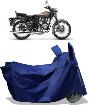 Amexride Two Wheeler Cover for Royal Enfield(Bullet 500, Blue)