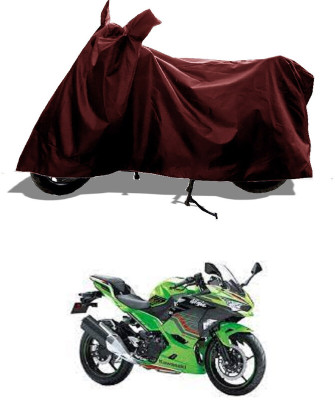 GROFATIK Two Wheeler Cover for Kawasaki(Ninja 400 BS6, Maroon)