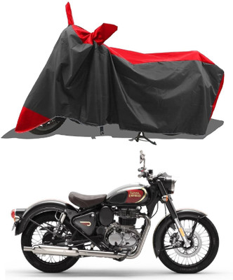 SPECTUS Two Wheeler Cover for Royal Enfield(Bullet 350 New, Red)