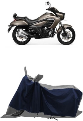 SUGASHRI Waterproof Two Wheeler Cover for Suzuki(intruder 150, Grey, Blue)