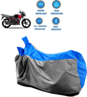 DeepShakshi AUTOMOTIVE Two Wheeler Cover for Yamaha(Gladiator, Grey, Blue)