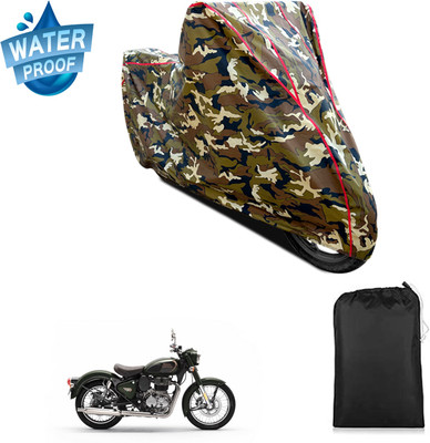 PAGORA Waterproof Two Wheeler Cover for Royal Enfield(Standard 350, Yellow)