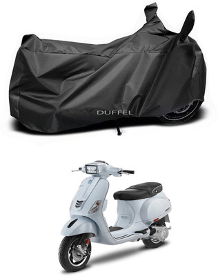 Duffel Two Wheeler Cover for Vespa(Vespa VXL 150, Black)