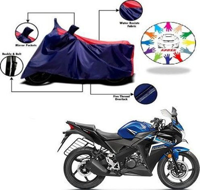 DeepShakshi AUTOMOTIVE Waterproof Two Wheeler Cover for Honda(CBR 150R, Blue, Red)