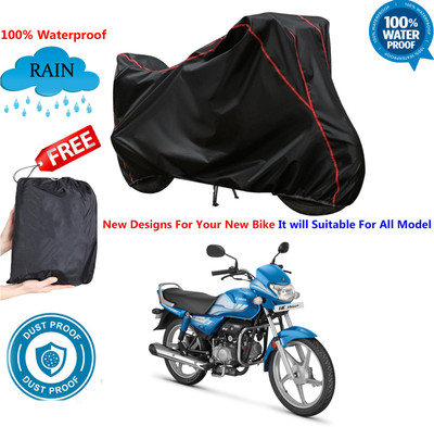 AUTOCAD Waterproof Two Wheeler Cover for Hero(HF Deluxe Eco, Black)