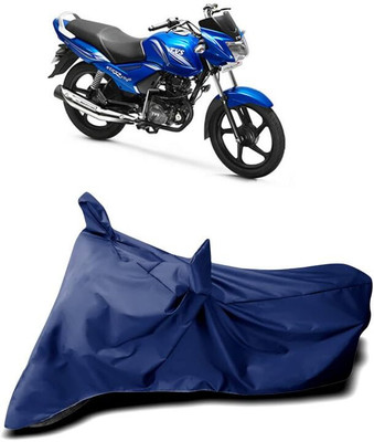 KEDIT Two Wheeler Cover for TVS(Star City Plus, Blue)