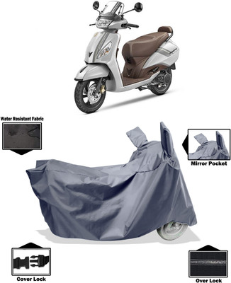 Amexride Two Wheeler Cover for TVS(Jupiter classic, Grey)