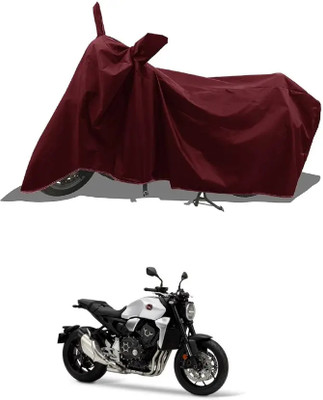 PEDALUP Waterproof Two Wheeler Cover for Honda, UM(CB1000R Plus, Maroon)