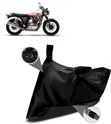 AutoGalaxy Waterproof Two Wheeler Cover for Royal Enfield(Interceptor 650, Black)