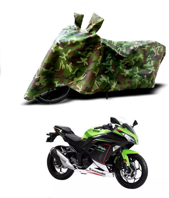 NIRUJI TRADERS Waterproof Two Wheeler Cover for Kawasaki(Ninja 300, Multicolor)