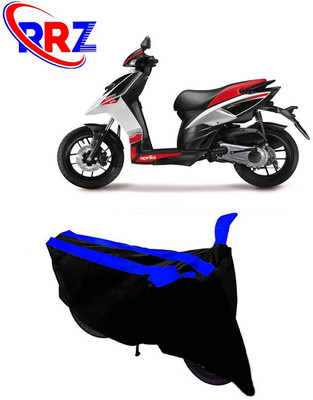 RRZ Waterproof Two Wheeler Cover for Aprilia(SR 125, Black, Blue)