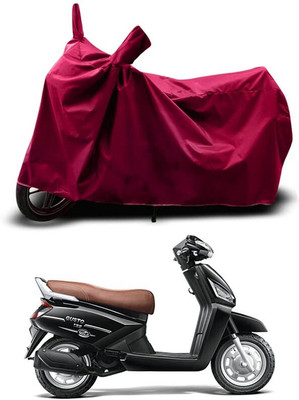 KEDIT Two Wheeler Cover for Mahindra(Gusto 125 BS6, Maroon)