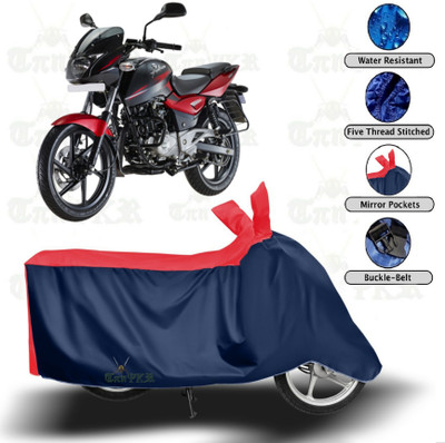 sowelar Waterproof Two Wheeler Cover for Bajaj(Pulsar 180 DTS-i, Red, Blue)