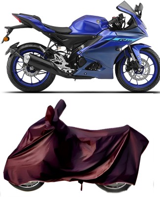 BbcMart Waterproof Two Wheeler Cover for Yamaha(R15 V3, Maroon)