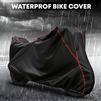 OliverX Waterproof Two Wheeler Cover for Royal Enfield(Himalayan, Black, Red)
