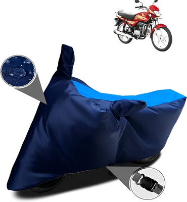WXR Waterproof Two Wheeler Cover for Hero(HF Deluxe, Blue)